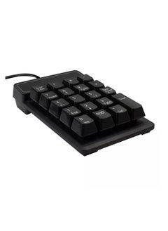 Generic USB Numeric Keypad, Portable Mini Wired Numeric Keypad, 19 Keys Accounting Numeric Keypad for Desktop Laptop PC, Black  - Image 3