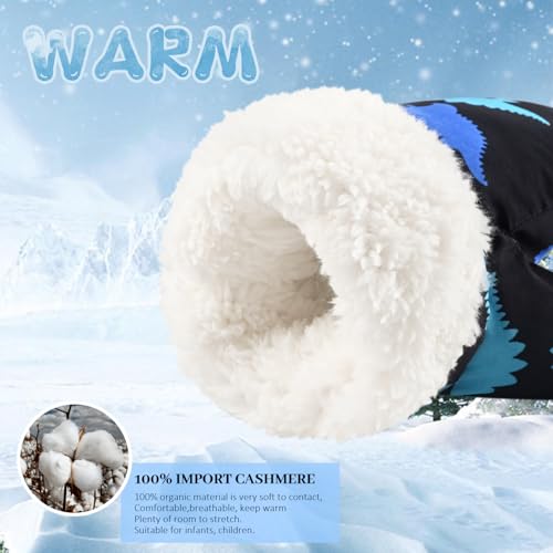 Weradau Fleece Lined Mittens for Baby Boys Girls,Baby Toddler Little Kids Winter Warm Gloves Mittens(6-24 months) - Image 4