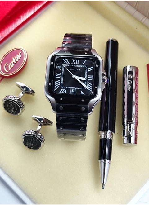 New men's set, latest version, consisting of. hour  And your pen and cuff are distinguished and elegant