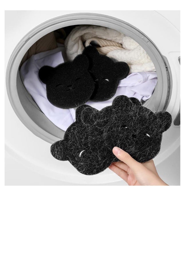إزالة شعر الحيوانات الأليفة للغسيل - عبوة 4، جهاز جمع الوبر القابل لإعادة الاستخدام للطاحونة/الغسالة، يزيل شعر الكلاب/القطط، الفراء، والوبر من الملابس/الغسيل - حل مريح وفعال - Image 1