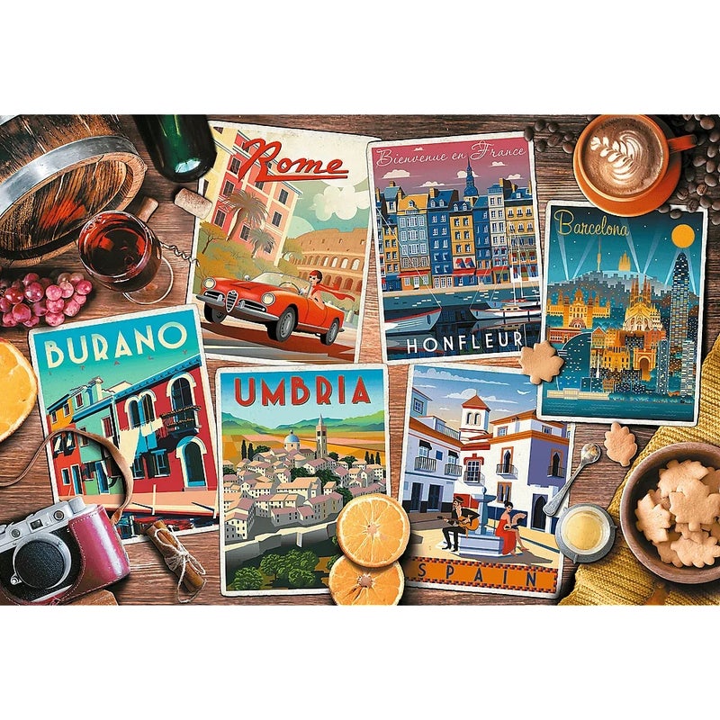 Trefl - Traveling Around Europe Puzzle 1500 Pieces - 26199 - Image 2
