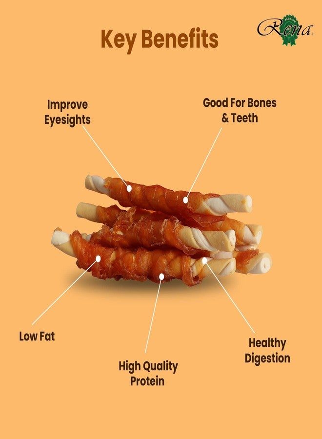 Rena’s Love Chicken Wrapped Double Sticks Dog Treats | High Protein, Low Fat, Natural Chicken Snacks | Long-Lasting Chew Treats for Dogs of All Breeds & Sizes, 438g (Pack of 3) - Image 3