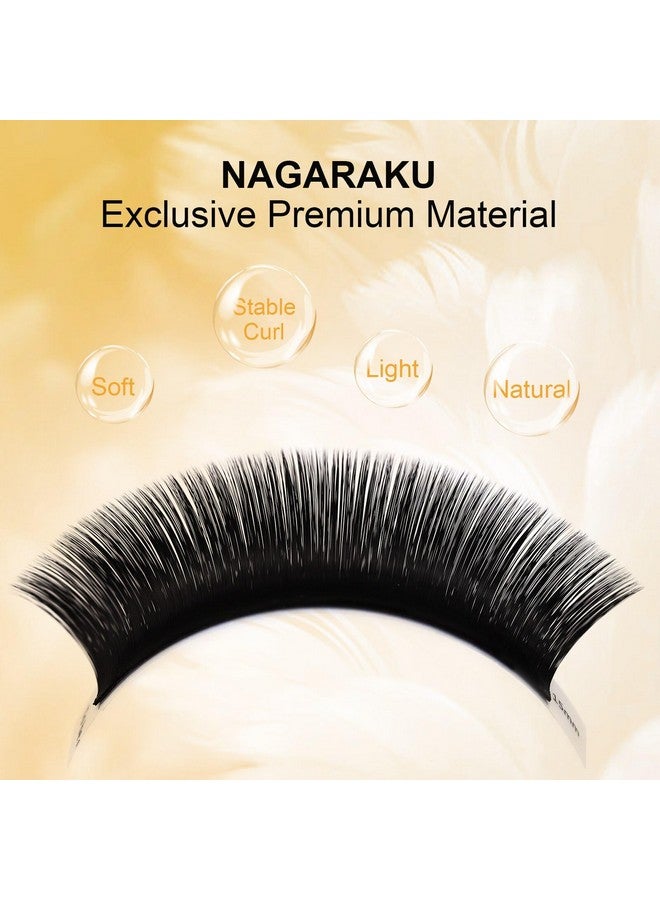 NAGARAKU وصلات رموش سهلة المروحة حجم الرموش 0.07 D حليقة 10 مم مجموعة من المنك الصناعي سريعة الازدهار للمبتدئين لوازم رموش احترافية ناعمة - Image 4