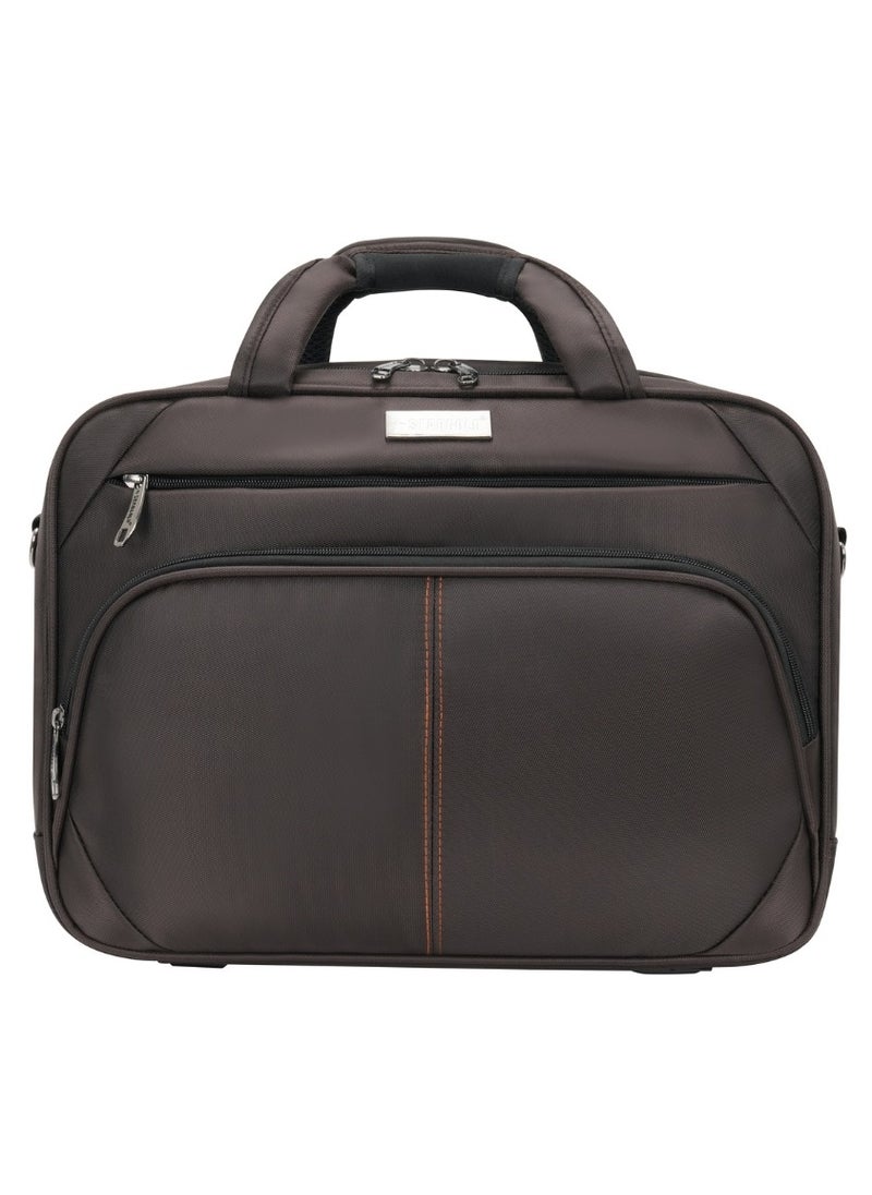 Stargold Laptop Bag, Premium 15.6" Business Briefcase With Multiple Compartments, Padded Shoulder Strap, And Water-Resistant Material, Brown  - Image 1
