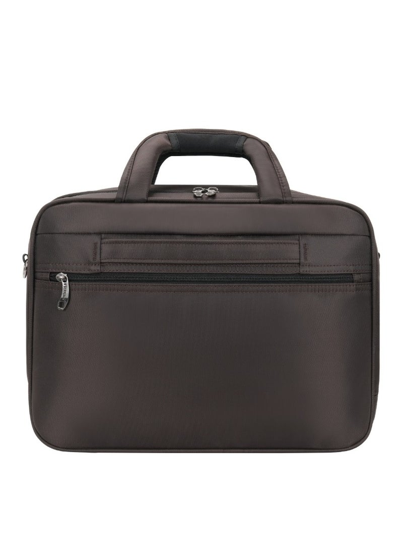 Stargold Laptop Bag, Premium 15.6" Business Briefcase With Multiple Compartments, Padded Shoulder Strap, And Water-Resistant Material, Brown  - Image 2
