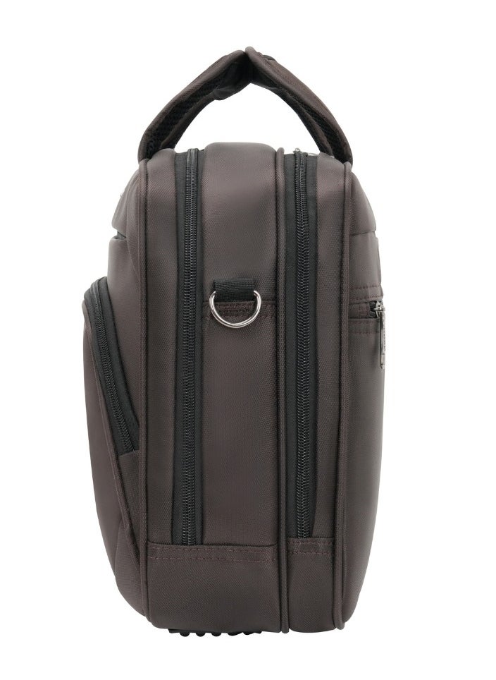 Stargold Laptop Bag, Premium 15.6" Business Briefcase With Multiple Compartments, Padded Shoulder Strap, And Water-Resistant Material, Brown  - Image 3