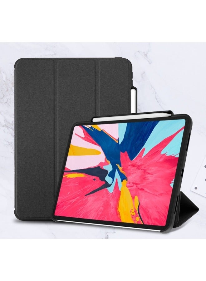 Black Tri-Fold Ipad Protective Case with Pen Slot - Image 5
