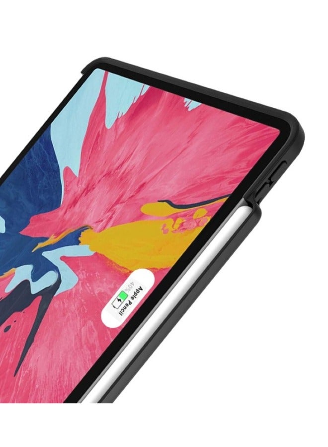 Black Tri-Fold Ipad Protective Case with Pen Slot - Image 2
