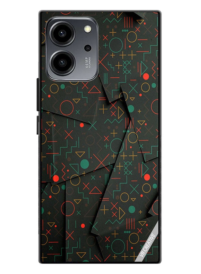 VR CREATIVE Protective Case Cover For Honor 80 SE Geomatric Circles Design Multicolour - Image 1