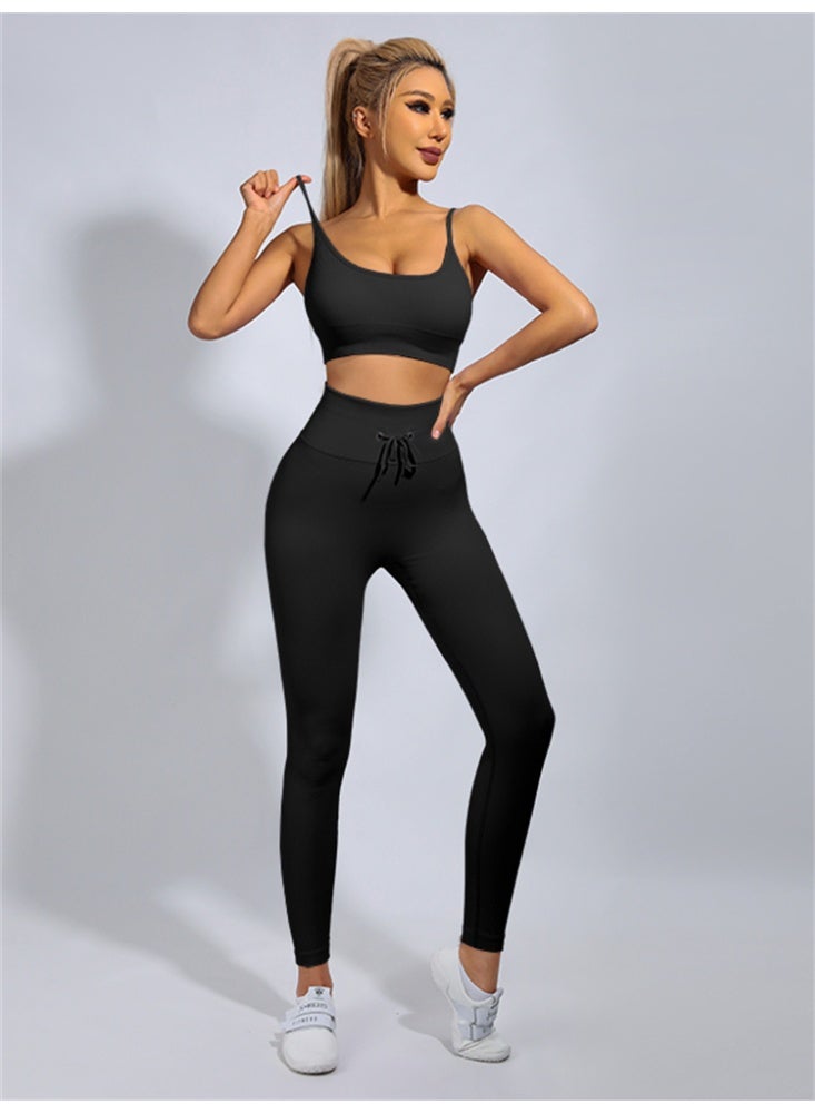 عام مضلع اليوغا مجموعة رياضية الرياضة دعوى المرأة حمالة صدر رياضية رفع طماق رياضية وتتسابق - Image 3