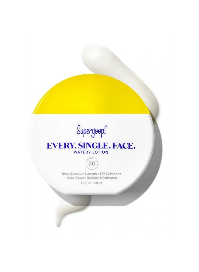 Supergoop! Every. Single. Face. Watery Lotion - 1.7 Fl Oz - Broad Spectrum Spf 50 Pa++++ Sunscreen Lotion - Water & Sweat Resistant - All Skin Types - Image 1