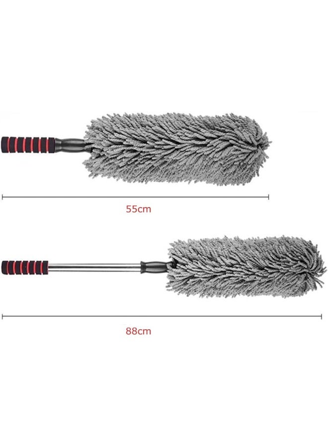 SKY-TOUCH Portable Dust Cleaning Microfiber Soft Car Duster Exterior and Interior Cleaning - Long, Unbreakable, and Retractable Handle  - Image 2