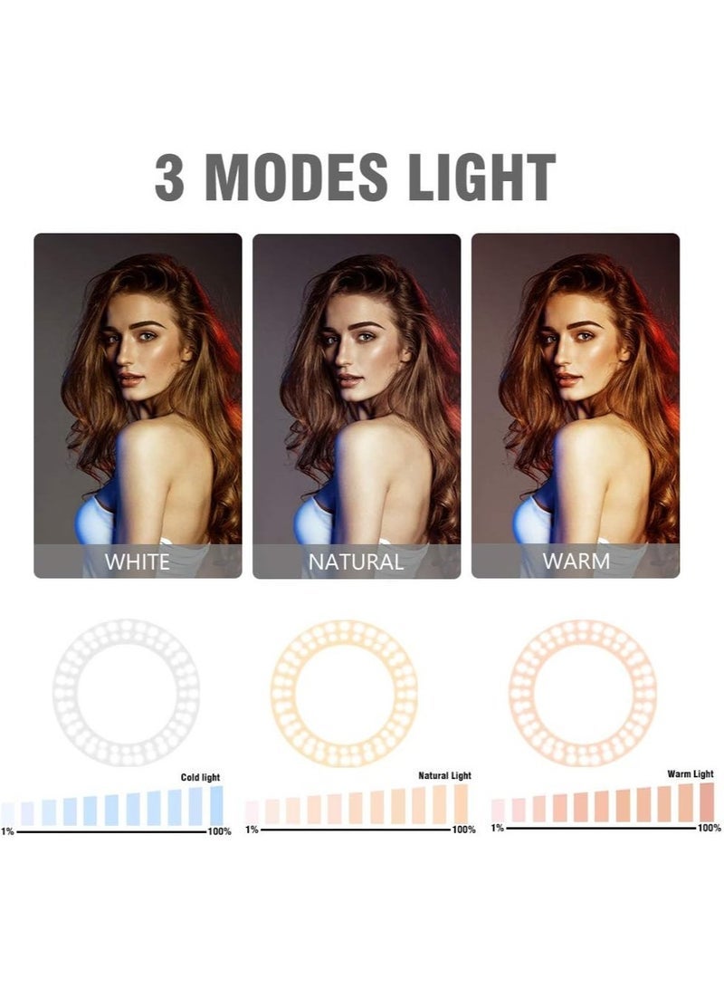 Selfie Ring Lights LED Circle  Cell Phone Laptop Camera Photography Video Lighting Clip On Rechargeable - Image 4