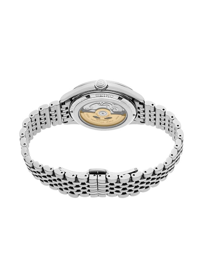 Seiko ساعة للرجال بقرص رمادي من الفولاذ المقاوم للصدأ SPB471J - Image 3