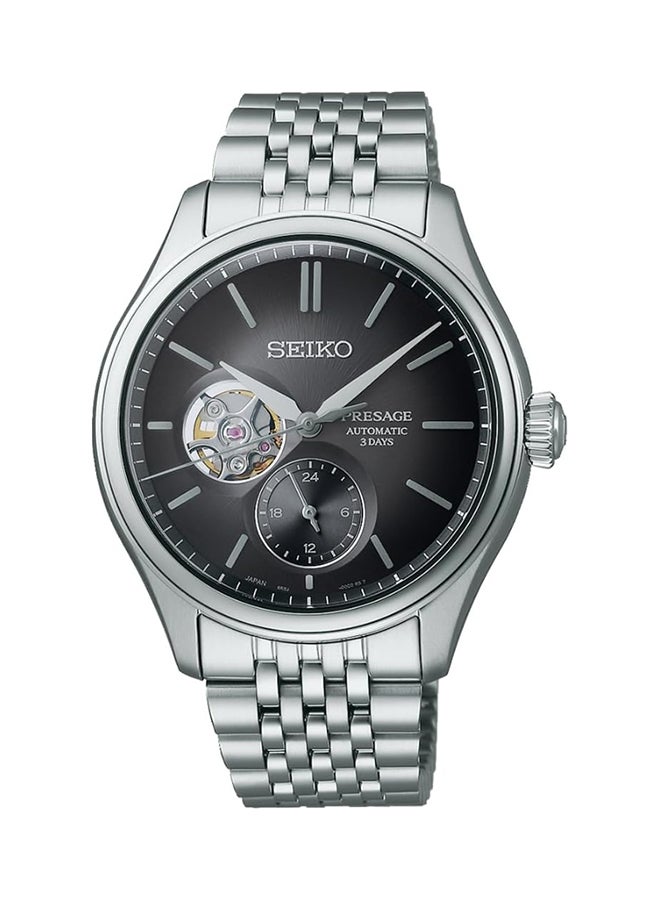 Seiko ساعة للرجال بقرص رمادي من الفولاذ المقاوم للصدأ SPB471J - Image 1
