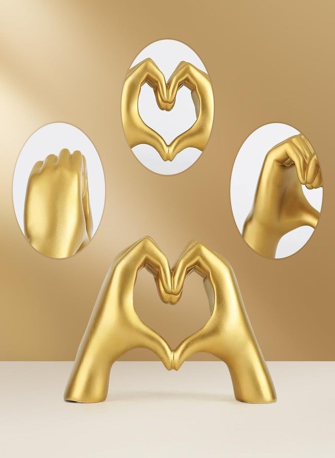 Magicsculp Gold Heart Hands Statue – 9.4" W Taylor Swift Inspired Decor, Elegant Gold Room Decor for Desk, Bookshelf, or Coffee Table, for Fans & Home Décor Accents - Image 5