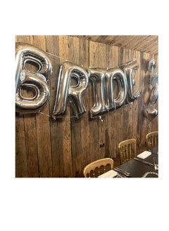 Party with Emma Silver Letter A to Z Balloons 32 inch Large Alphabet Balloons Silver Helium Foil Letter Balloon Banner for Birthday Party Anniversary Wedding Decoration (Silver-P)  - Image 2