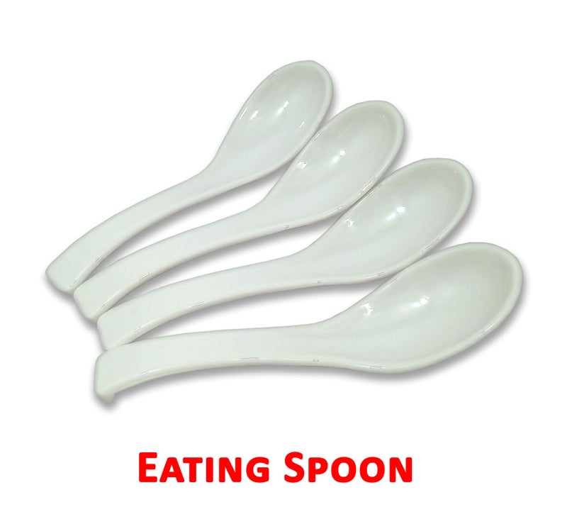 Inpro Melamine Dinner Set 12 Pcs (4 Full Plate, 4 Bowl, 4 Spoon).Elevate Your Dining Experience with Our Exquisite.Melamine Dinner Set-Melamine dinnerware - Image 4