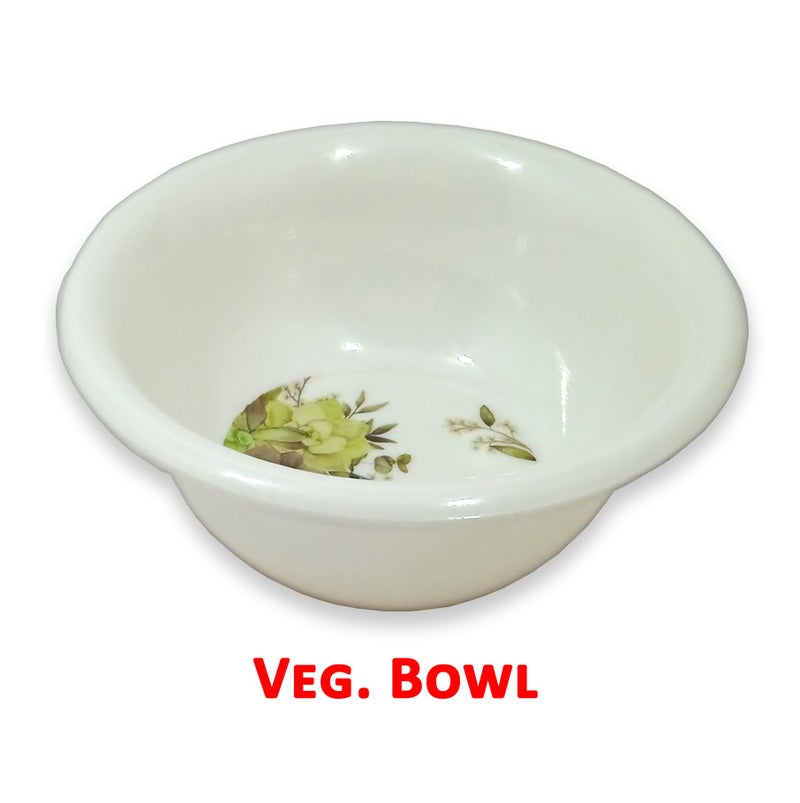 Inpro Melamine Dinner Set 12 Pcs (4 Full Plate, 4 Bowl, 4 Spoon).Elevate Your Dining Experience with Our Exquisite.Melamine Dinner Set-Melamine dinnerware - Image 3
