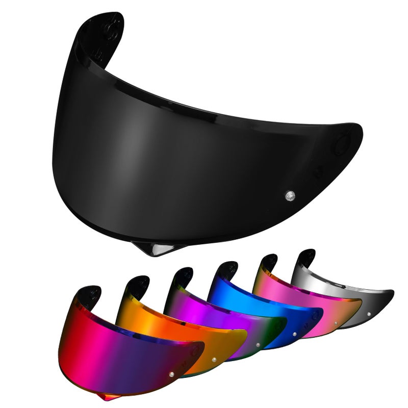 PSLER HJ34P Visor  HJ34P Visor Tinted C10 Helmet Visor PinlockReady Face Shield for HJ34P C10Deep Black