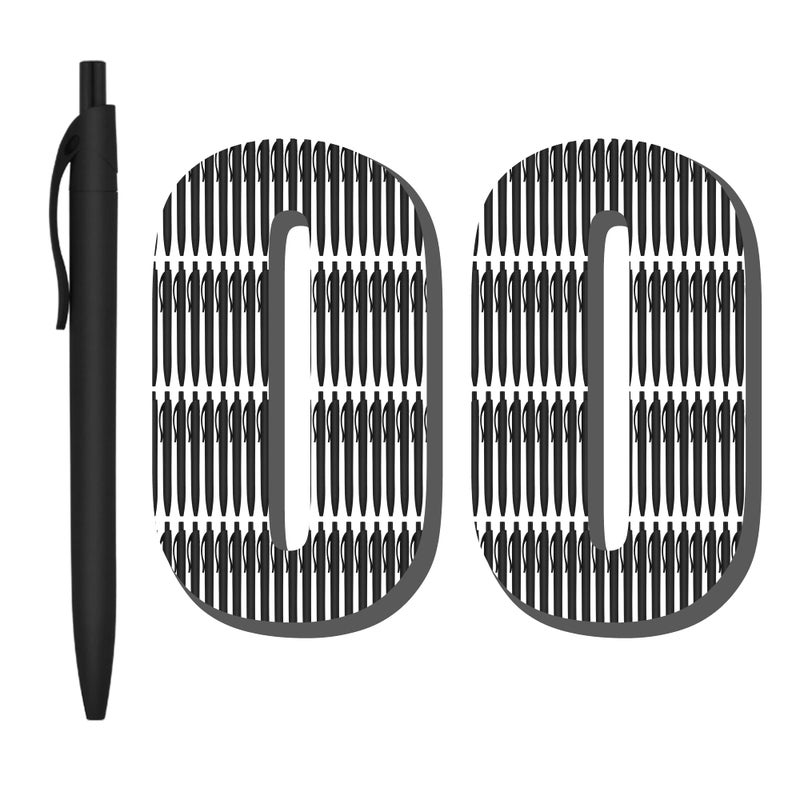 Deegtran 100 Pack No Bleed Black Barrel Click Pens Wholesale Retractable Ballpoint Medium Point Smooth Ink 10MM Black Ink