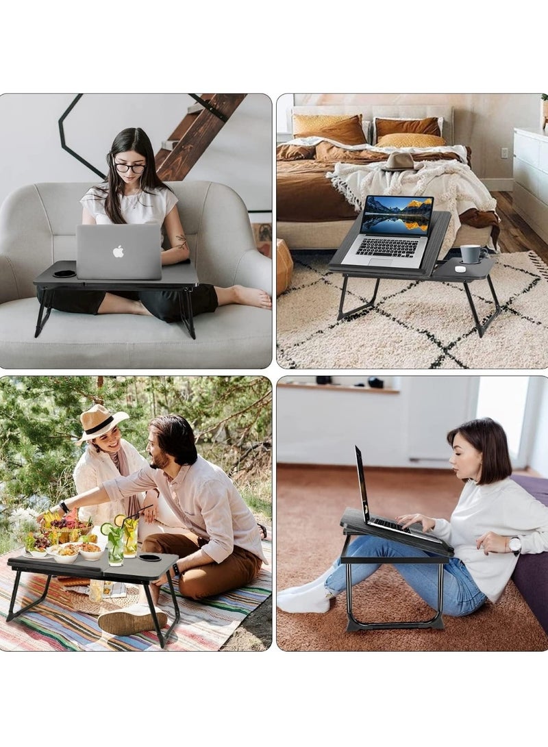 مكتب خشبي قابل للتعديل للكمبيوتر المحمول مثالي للدراسة والقراءة - Image 4