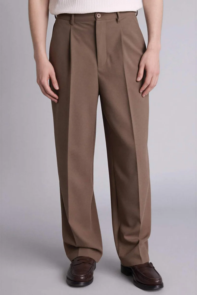 Defacto  Wide Leg Trousers for Men | Best Price UAE