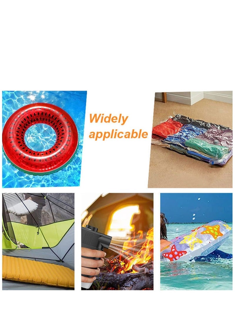 Generic Air Pump Portable for Inflatables 4000mAh Mini Air Mattress Pump LED Light USB Rechargeable Travel Electric Air Pump for Camping Pads Pool Floats Swimming Rings Vacuum Bags Travel  - Image 2