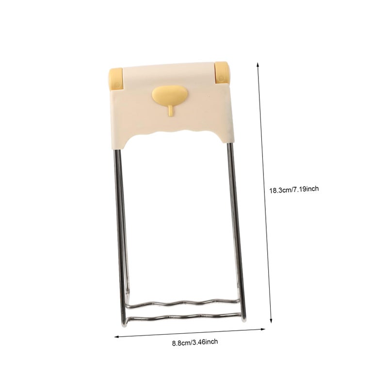 Yellow Kitchen Bowl Clip Lifter Hot Plate Gripper Safe Handling Ergonomic Design - Image 3