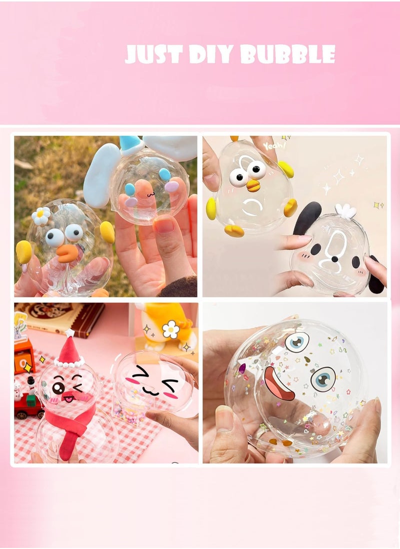 XIYU Nano Tape Bubble- 6pcs, Color Double Sided Tape Elastic Bubbles DIY Craft Kit, Squishy Ball, Party Favors and Fidget Toys for Girls, Boys, Kids.  - Image 4