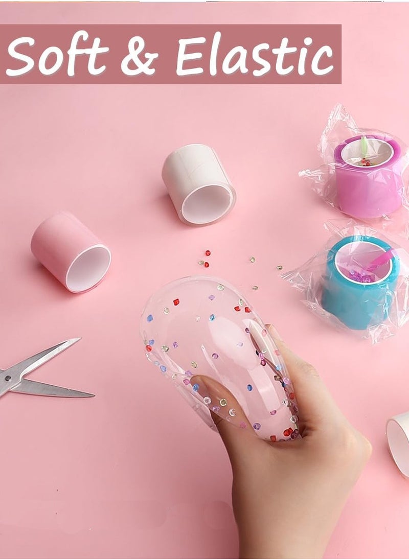 XIYU - Nano Tape Bubble- 6pcs, Color Double Sided Tape Elastic Bubbles DIY Craft Kit, Squishy Ball, Party Favors and Fidget Toys for Girls, Boys, Kids. - Image 1