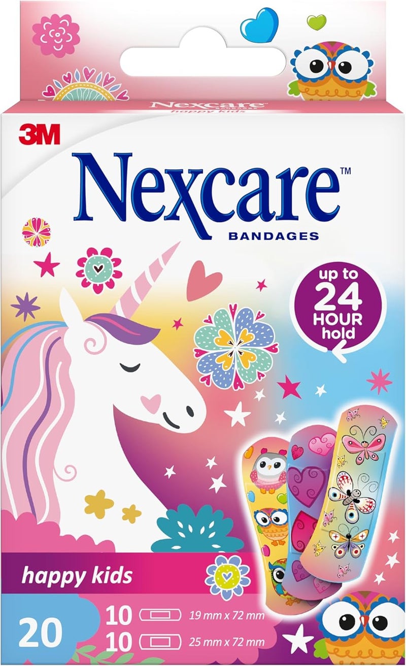Nexcare Happy Kids Magic Design Plasters Assorted - 20 Strips