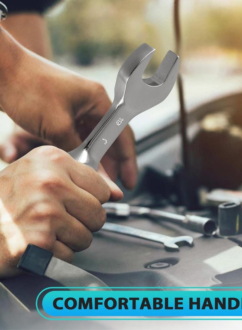 GGOOT Short Handle Ratchet Wrench with Movable,Quick Dual-Purpose Open End Wrench,Hardware Tool, Labor-Saving Wrench 19mm  - Image 3