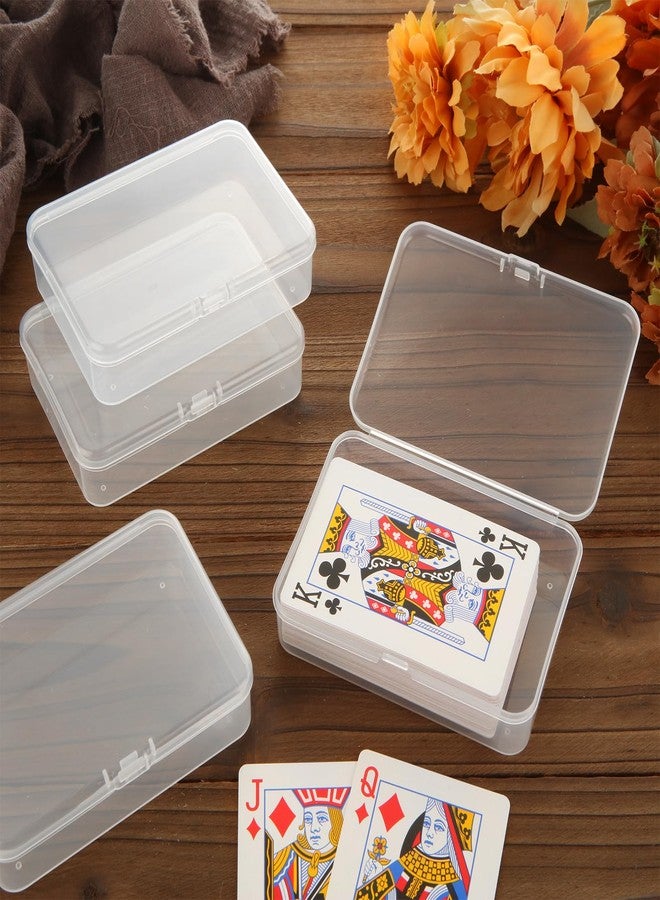 SENENQU 48PCS Plastic Playing Card Case Holder, Clear Card Deck Box, Snaps Closed - Image 5