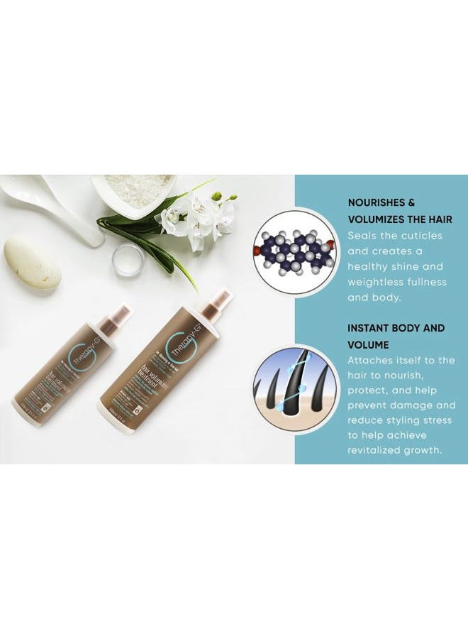 Therapy-G Hair Volumizing Treatment (250ml 8.5 oz) for fine, thinning hair and hair loss. Protects hair color and prevents damage and reduces styling stress. Creates instant body and volume. - Image 4