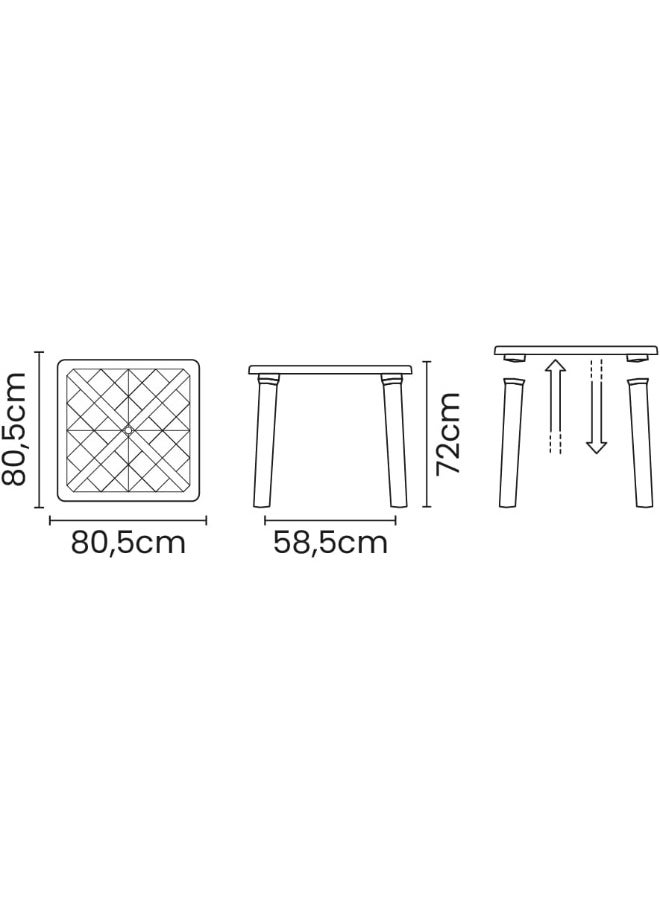 TRAMONTINA Since 1911,Made in Brazil-  Sancho Suede Polypropylene Table  - Image 2