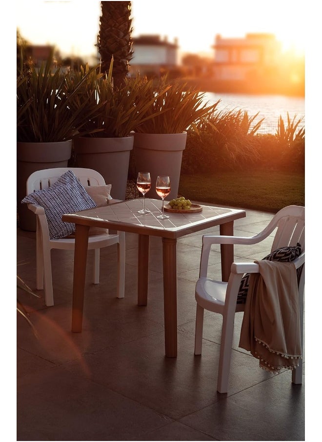 TRAMONTINA Since 1911,Made in Brazil-  Sancho Suede Polypropylene Table  - Image 1