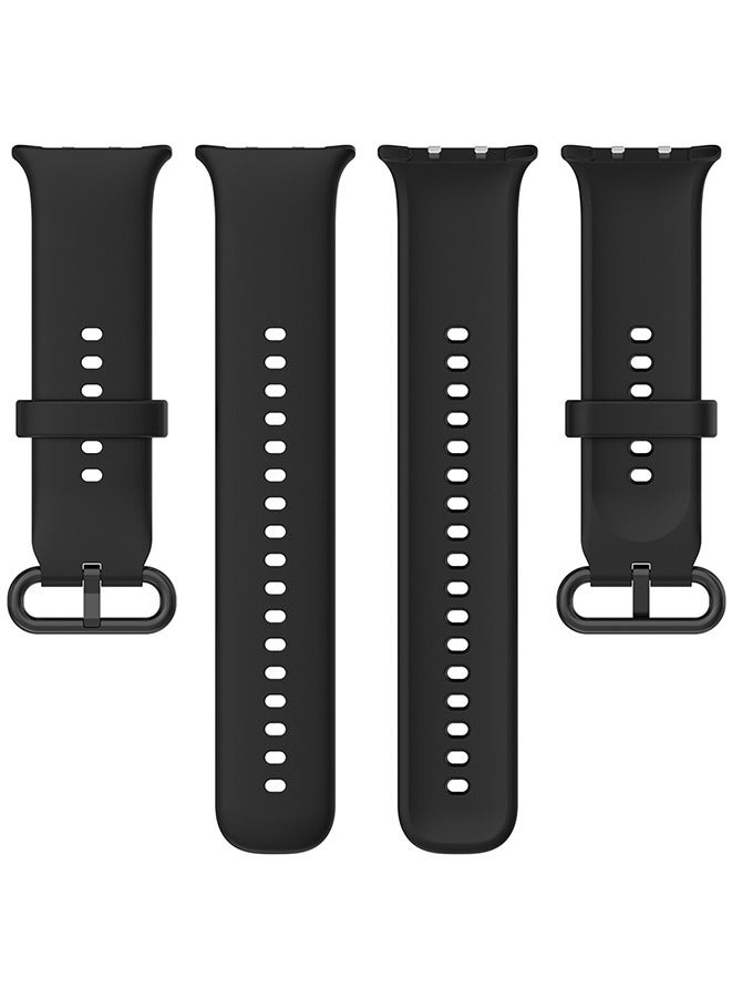 Beauenty 3 Piece Honor Watch 5 Silica Gel Replacement Band，Silicone Adjustable Replacement Wristband Sport Bands Strap for Honor Watch 5 Smartwatch Accessories(Black/Blue/Green) - Image 5