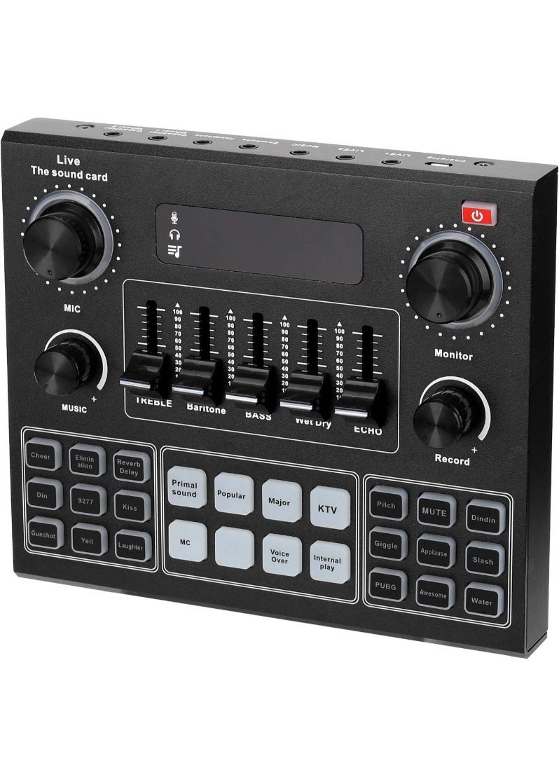 Multifunctional Live V9 Sound Card and BM800 Suspension Microphone Kit Broadcasting Condenser Microphone Set Intelligent Webcast Live Sound Card for Computers and Mobilephone - Image 3