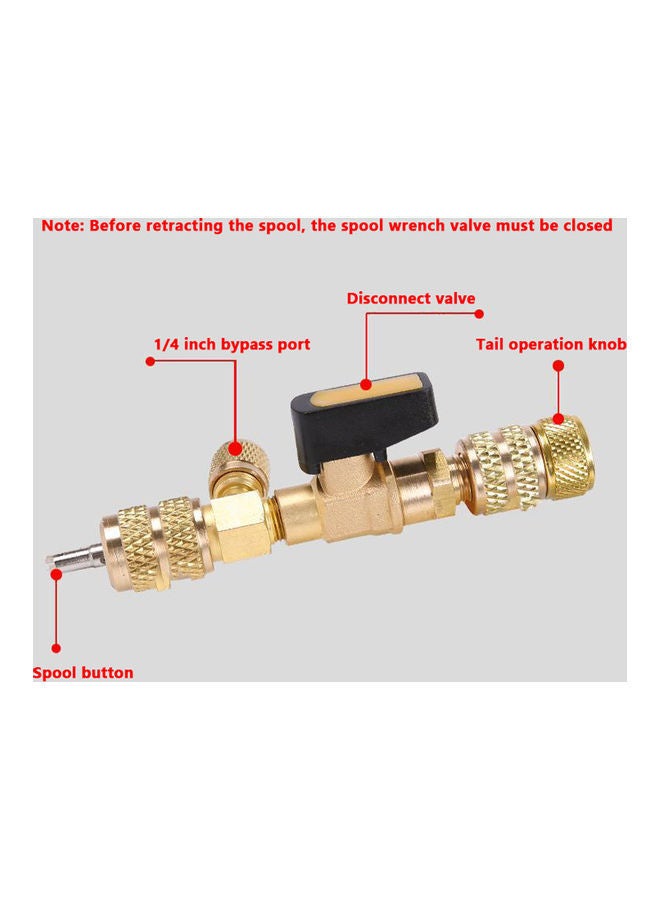 Household R410 R22 Valve Core Remover Installer Tool Gold 15 x 3 15cm - Image 2