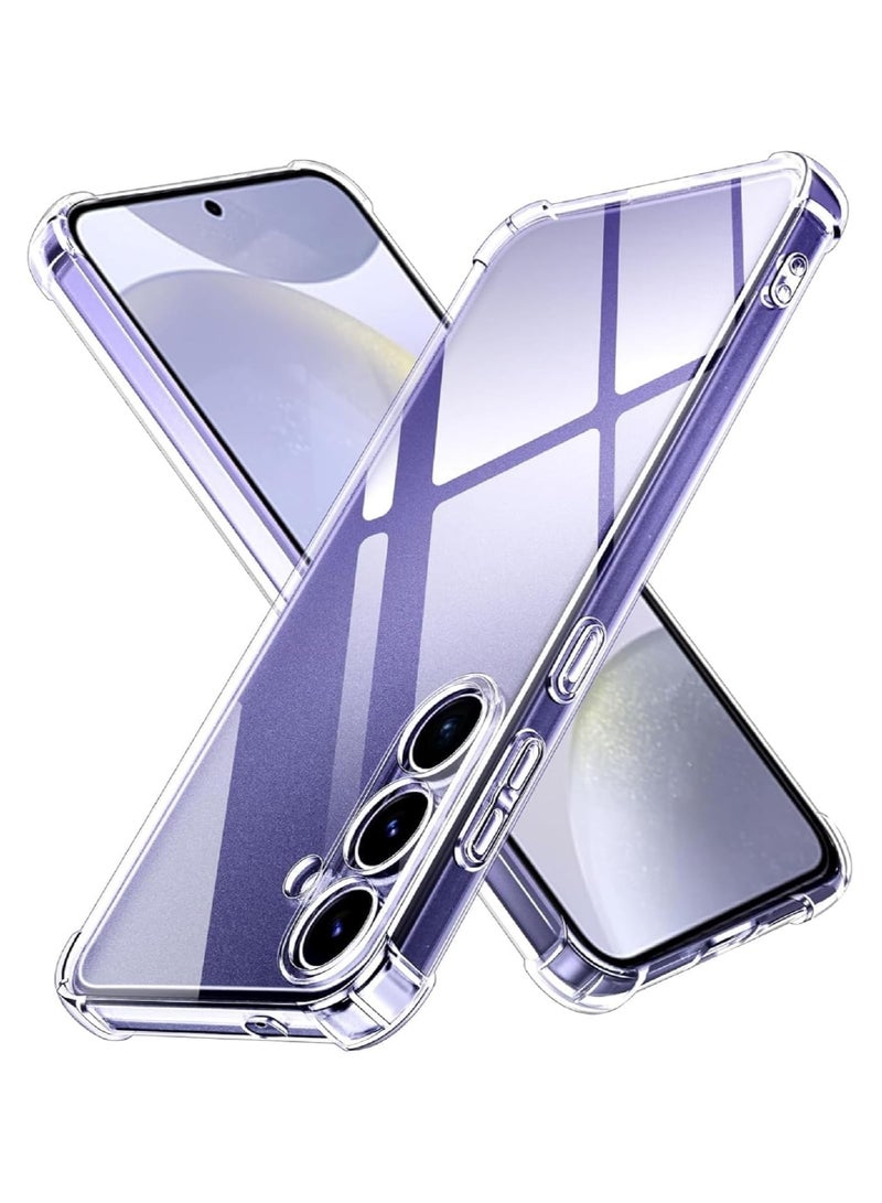 Samsung Galaxy A16 (5G) Case Clear Shockpoof Reinforced Corners Slim Fit Soft Flexible TPU Bumper Phone Case With Camera Protection for Samsung Galaxy A16 (5G) ,Crystal Clear