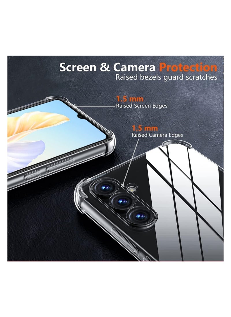 Generic Samsung Galaxy A16 (5G) Case Clear Shockpoof Reinforced Corners Slim Fit Soft Flexible TPU Bumper Phone Case With Camera Protection for Samsung Galaxy A16 (5G) ,Crystal Clear  - Image 2