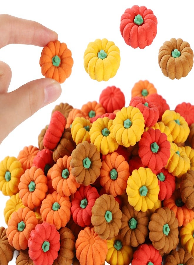 OZIO 44Pcs 3D Pumpkin Erasers Bulk, Halloween Fall Mini Erasers for Student Classroom Prizes, Game Reward,Treasure Box,Trick or Treats, Goody Bag Filler,Party Favors (44PCS) - Image 1