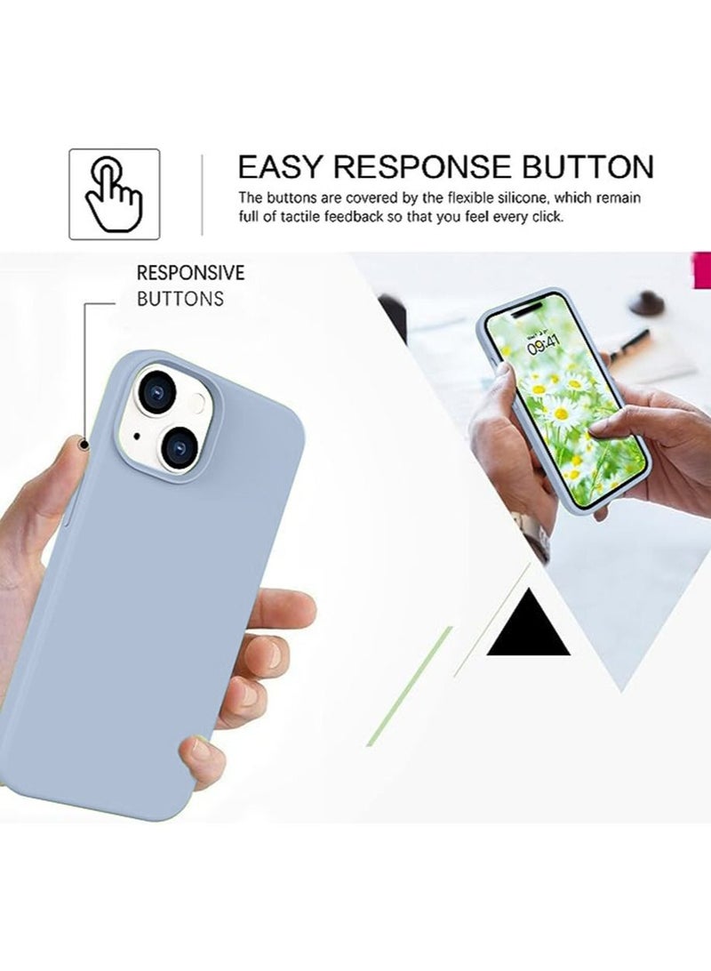 iPhone 15 Mobile Case Cover,Soft Liquid Silicone Protection Anti-Scratch Shockproof Accessories Slim Protective Back Cover with Comfortable Hold Touch Feeling and Anti-fingerprint - Image 4