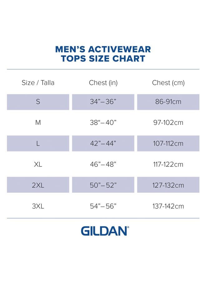 Gildan تي شيرت رجالي بأكمام طويلة من دراي بليند، طراز G8400، عبوة 2، أسود، XXL - Image 5