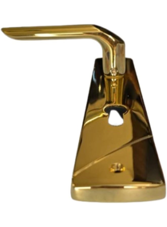 Union J‑700BS11EP85 PB Polished Brass Lever Handle on Long Back Plate – Premium Gold-Finish Door Handle Only - Image 2