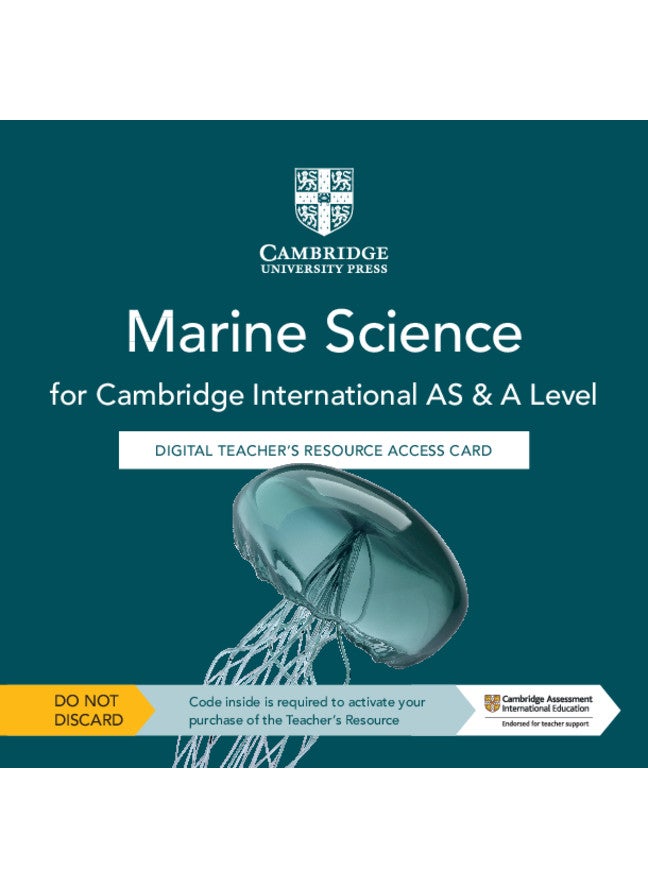 Cambridge International AS & A Level Marine Science Digital Teacher's Resource Access Card  - Image 2