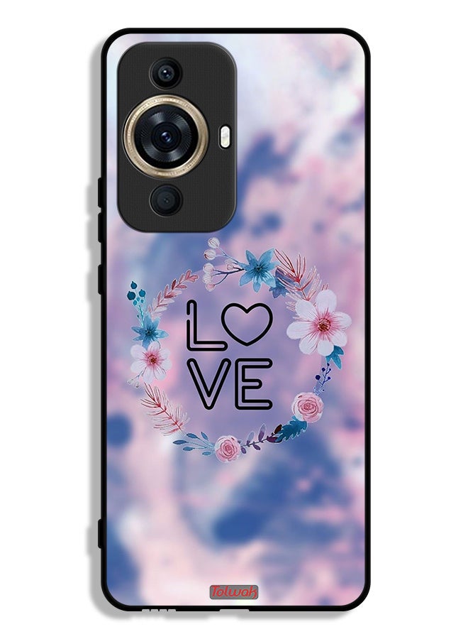 Tolwak Huawei nova 11 Ultra Protective Case Cover Love In Flowers Ring Art - Image 1