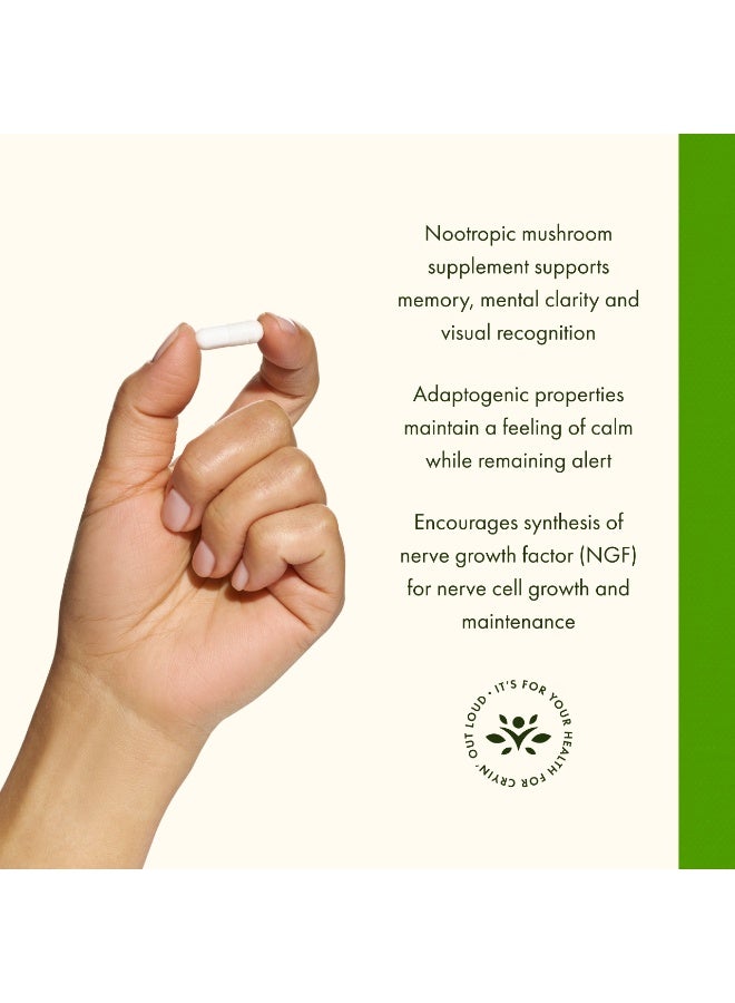 سوانسون فطر عرف الأسد كامل الطيف 500 ملغ 60 كبسولة نباتية - Image 3