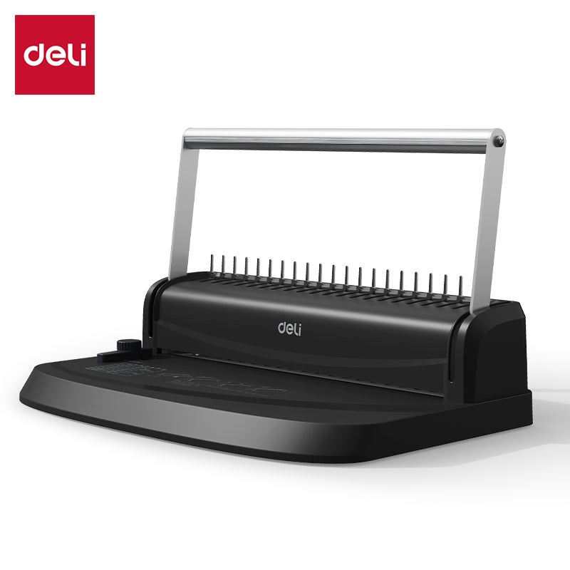 Deli A4 Binding Machine Comb Binding Heavy Duty Paper Punch and Binder for Office Use - Image 1